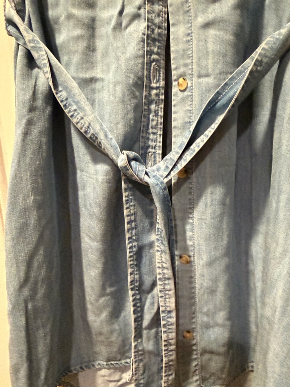 Sanctuary Light Wash Denim Shirt Dress - Picture 5 of 11